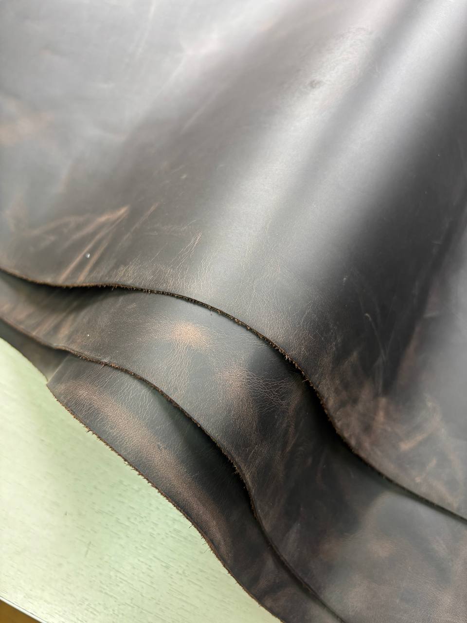 Кожа натуральная Крейзи Хорс цвета шоколад 3