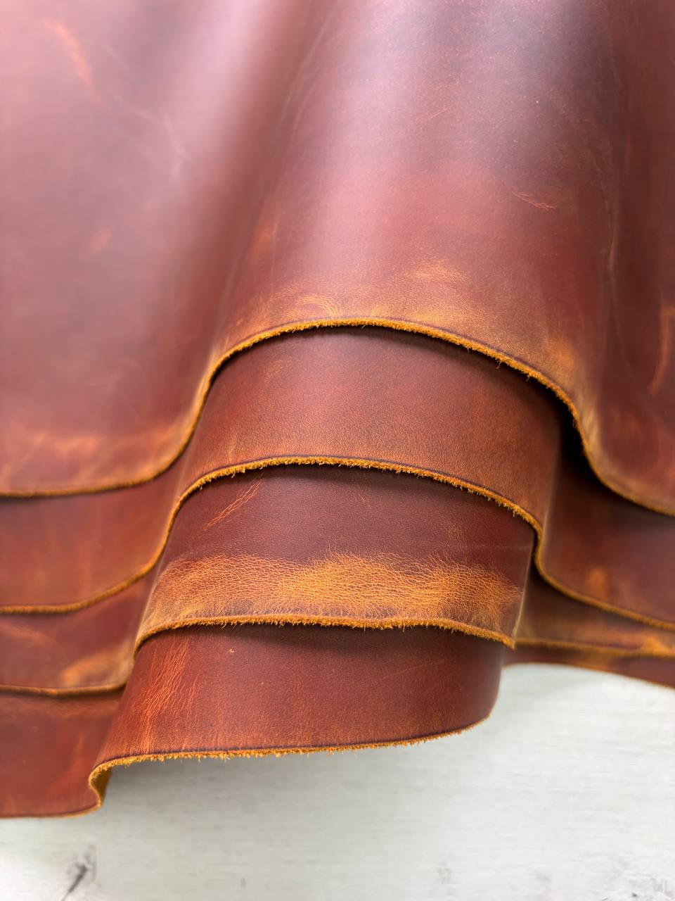 Кожа натуральная Крейзи Хорс в цвете виски 1