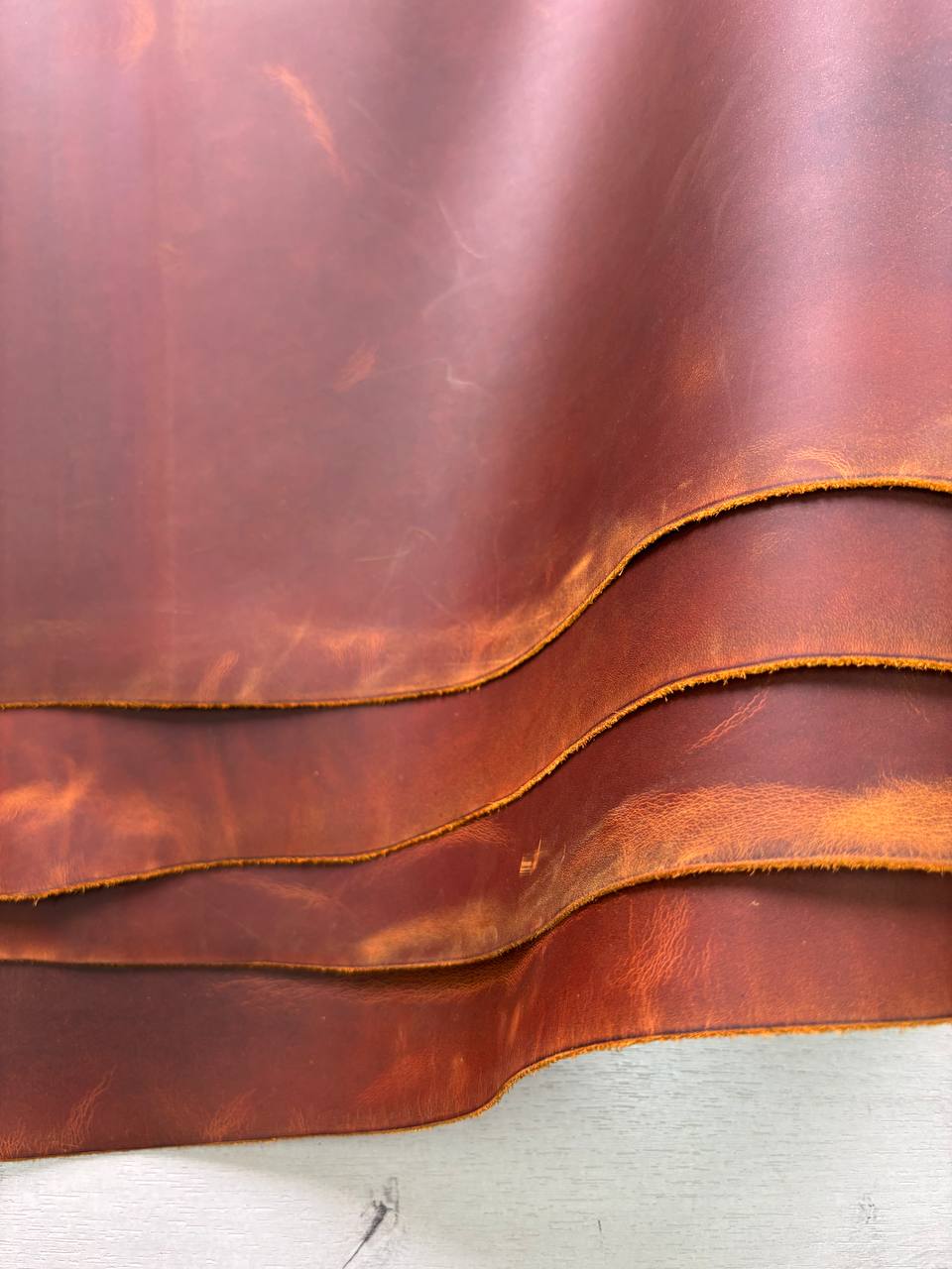 Кожа натуральная Крейзи Хорс в цвете виски 3