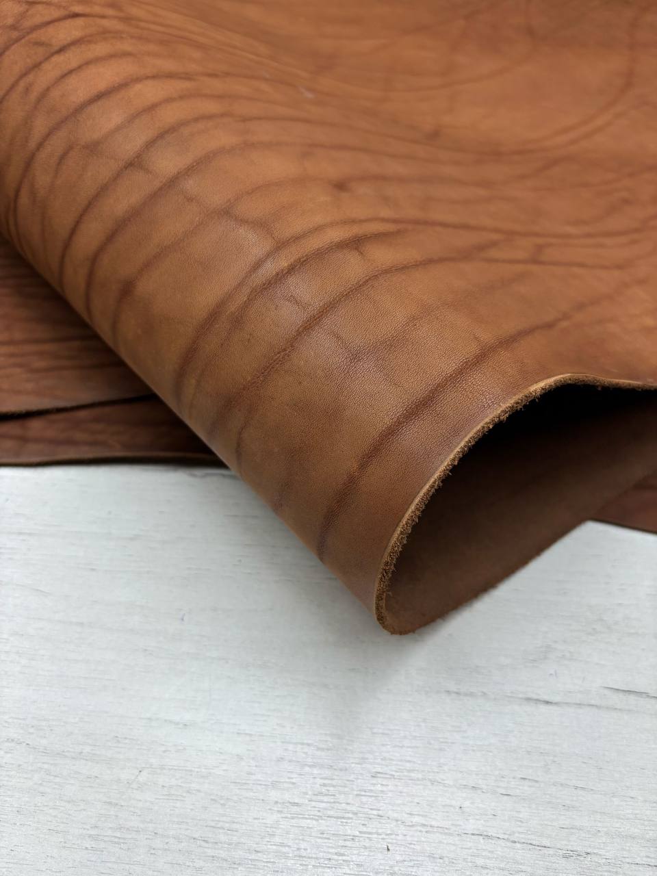 Плотная ременная кожа без финиша "Краст" 2