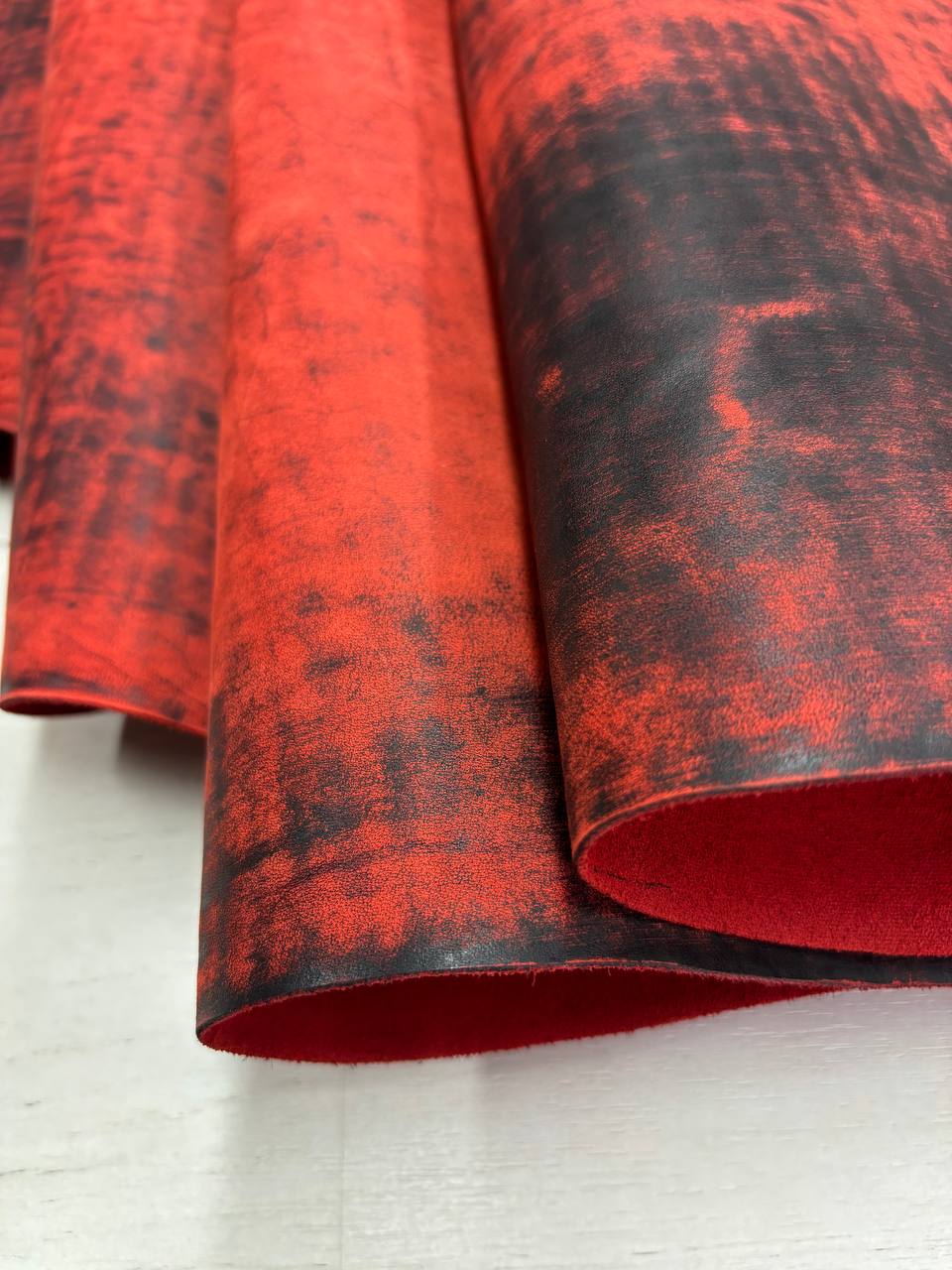 Юфть шорно-седельная с красителем "Лофт" 1